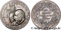FRANCE Médaille, Charles de Gaulle et Konrad Adenauer PERSONNAGES (1962) (49,5mm, 48,47g, 12h) -