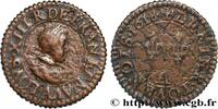 FRANCE Piéfort quadruple du denier tournois LOUIS XIII Paris 1618 (17,5mm, 5,63g, 6h) -