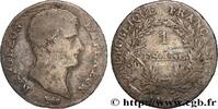 FRANCE 1 franc Napoléon Empereur, Calendrier révolutionna PREMIER EMPIRE / FIRST FRENCH EMPIRE Toulouse 1805 (23mm, 4,75g, 6h) -