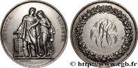 FRANCE Médaille de mariage, Fidélité et Bonheur AMOUR ET MARIAGE 1863 (33mm, 15,98g, 12h) -