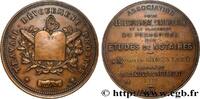 FRANCE Médaille, Association pour le recrutement, l’instr TROISIÈME RÉPUBLIQUE 69 - Lyon 1926 (50,5mm, 67,64g, 12h) -