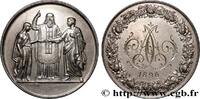 FRANCE Médaille de mariage AMOUR ET MARIAGE 1896 (36mm, 21,96g, 12h) -