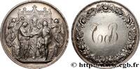 FRANCE Médaille de mariage AMOUR ET MARIAGE 1867 (36,5mm, 21,91g, 12h) -