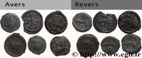 FRANCE Lot de 6 potins gaulois LOTS (mm, g, h) -