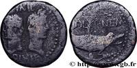 THE JULIO-CLAUDIANS (27 BC to 69 AD) Dupondius COL NEM (as) AUGUSTUS and AGRIPPA Nîmes, Gaule c. 10 AC. - 10 AD. (27,5mm, 11,55g, 3h) -