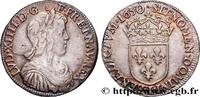 FRANCE Demi-écu, portrait à la mèche longue LOUIS XIV THE SUN KING Limoges 1650 (33mm, 13,68g, 6h) -