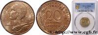 FRANCE 20 centimes Marianne V REPUBLIC Paris 1962 (23,48mm, 4g, 6h) -