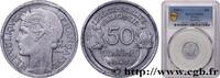 FRANCE 50 centimes Morlon, légère PROVISIONAL GOVERNEMENT OF THE FRENCH REPUBLIC Castelsarrasin 1945 (18mm, 0,7g, 6h) -