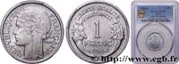 FRANCE 1 franc Morlon, légère PROVISIONAL GOVERNEMENT OF THE FRENCH REPUBLIC Castelsarrasin 1944 (23mm, 1,30g, 6h) -