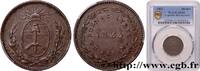ARGENTINA 1 Decimo Province de Buenos Aires ARGENTINA 1823 (23,5mm, 6,76g, 6h) -