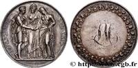 FRANCE Médaille de mariage, La Religion les unit AMOUR ET MARIAGE 1836 (35,5mm, 21,83g, 6h) -