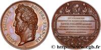 FRANCE Médaille, Construction des bâtiments de l’École No MONUMENTS 1841 (68mm, 156,17g, 12h) -