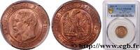 FRANCE Deux centimes Napoléon III, tête nue SECOND EMPIRE Lille 1854 (20mm, 2g, 6h) -