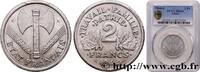 FRANCE 2 francs Francisque FRENCH STATE Castelsarrasin 1944 (27mm, 2,20g, 6h) -