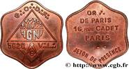 FRANCE AGNI LOGES A L’ORIENT DE PARIS - LOGES PARISIENNES 1920 (33mm, 9,61g, 12h) -