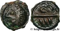 FRANCE Potin aux chevrons et à la tête hirsute GALLIA BELGICA - BELLOVACI (Area of Beauvais) Beauvais (60) Ier siècle avant J.-C. (16mm, 3,10g, 10h) -