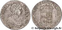 FRANCE Écu de Béarn, portrait à la mèche longue LOUIS XIV THE SUN KING Pau 1651 (38,5mm, 27,13g, 6h) -