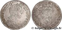 FRANCE Demi-écu, portrait à la mèche longue LOUIS XIV THE SUN KING Tours 1651 (32,5mm, 13,46g, 6h) -