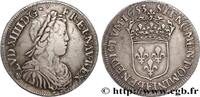 FRANCE Demi-écu, portrait à la mèche longue LOUIS XIV THE SUN KING Tours 1653 (33mm, 13,47g, 6h) -