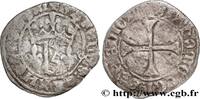 FRANCE Petit blanc au K ou des gens d'armes CHARLES VII LE BIEN SERVI / THE WELL-SERVED Tours n.d. (22,5mm, 1,09g, 2h) -