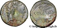 THE JULIO-CLAUDIANS (27 BC to 69 AD) Dupondius COL NEM (as) AUGUSTUS and AGRIPPA Nîmes, Gaule c. 10 AC. - 10 AD. (28mm, 12,83g, 3h) -