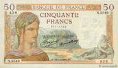 FRANCE 50 Francs CÉRÈS FRANCE 50 Francs CÉRÈS 1935 XF+ -