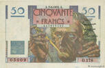 FRANCE 50 Francs LE VERRIER FRANCE 50 Francs LE VERRIER 1951 XF- -
