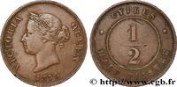 CYPRUS 1/2 Piastre Victoria CYPRUS 1879 (27,5mm, 5,79g, 12h) -