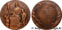 FRANCE Médaille, Instruction publique, Aux maîtres morts ENSEIGNEMENT 1918 (67,50mm, 136,04g, 12h) -