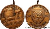 FRANCE Médaille, Paquebot Champlain, Compagnie Générale T MER ET MARINE : PAQUEBOTS, NAVIRES, BATEAUX (1932) (27,5mm, 14,62g, 12h) -