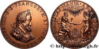 FRANCE Médaille, Henri IV et Marie de Médicis, refrappe HENRI IV LE GRAND Monnaie de Paris (1604) (56mm, 96,29g, 12h) -