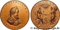 FRANCE Médaille, Henri IV et Marie de Médicis, refrappe HENRI IV LE GRAND Monnaie de Paris (1604) (56,5mm, 83,26g, 12h) -