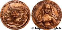 FRANCE Médaille, Château de Loches et Agnès Sorel MONUMENTS ET HISTOIRE n.d. (57,5mm, 107,48g, 12h) -