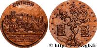 FRANCE Médaille, Château de Chinon MONUMENTS ET HISTOIRE Monnaie de Paris n.d. (58,5mm, 107,66g, 12h) -