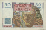 FRANCE 50 Francs LE VERRIER FRANCE 50 Francs LE VERRIER 1950 XF- -