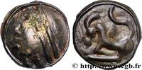 FRANCE Potin à la grosse tête, au bandeau lisse GALLIA BELGICA - SEQUANI (Area of Besançon) Ier siècle avant J.-C. (18mm, 5,29g, 9h) -