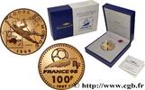 FRANCE Belle Épreuve 100 francs Or - Océanie COMMEMORATIVE COINS MONNAIE DE PARIS Pessac 1997 (31mm, 17g, 6h) -