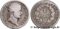 FRANCE 1 franc Napoléon Ier tête laurée, République franç PREMIER EMPIRE / FIRST FRENCH EMPIRE La Rochelle 1808 (23mm, 4,69g, 6h) -
