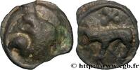 FRANCE Potin à la tête diabolique et au loup GALLIA - CARNUTES (Beauce area) Chartres (28) Ier siècle avant J.-C. (17,5mm, 4,82g, 9h) -
