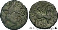 FRANCE Bronze au personnage courant, aux deux astres GALLIA BELGICA - BELLOVACI (Area of Beauvais) Beauvais (60) c. Ier siècle avant J.-C. (16mm, 2,60g, 9h) -