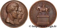 FRANCE Médaille, Statue équestre de Louis XIII MONUMENTS 1829 (50,5mm, 55,86g, 12h) -