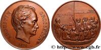 FRANCE Médaille, Augustin Grosselin, Société pour l’instr SOCIÉTÉS (1870) (50,5mm, 58,70g, 12h) -