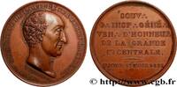 FRANCE Médaille, Comte de Lacépède, Grande loge centrale FRANC - MAÇONNERIE 1829 (41,5mm, 35,16g, 12h) -