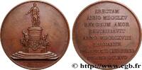 FRANCE Médaille, Érection de la statue de Louis XV à Reim MONUMENTS 1818 (49,5mm, 71,81g, 12h) -