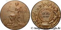FRANCE Médaille, Course de la Petite Gironde TROISIÈME RÉPUBLIQUE 1896 (40,5mm, 32,69g, 12h) -
