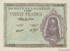 ALGERIA 20 Francs ALGERIA 20 Francs 1945 AU -