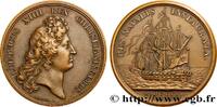 FRANCE Médaille de la marine française, Emile Valtier MER ET MARINE : PAQUEBOTS, NAVIRES, BATEAUX 1909 (41mm, 39,12g, 12h) -