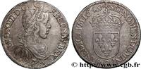 FRANCE Demi-écu, portrait à la mèche longue LOUIS XIV THE SUN KING Rennes 1649 (32mm, 13,52g, 6h) -