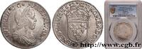 FRANCE Demi-écu, portrait à la mèche longue LOUIS XIV THE SUN KING Saint-Lô 1652 (31mm, g, 6h) -