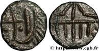 FRANCE Denier MEROVINGIAN COINS Atelier indéterminé s.m. (11mm, 0,95g, 4h) -